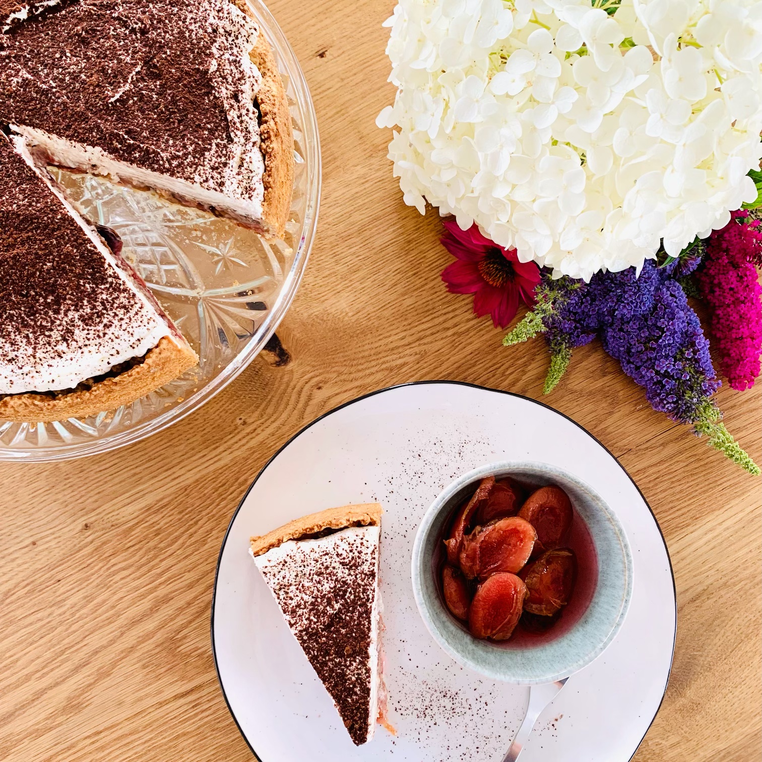 Zwetschgenkuchen Mit Sahneh Ubchen Ohne Zucker Ver Ellla