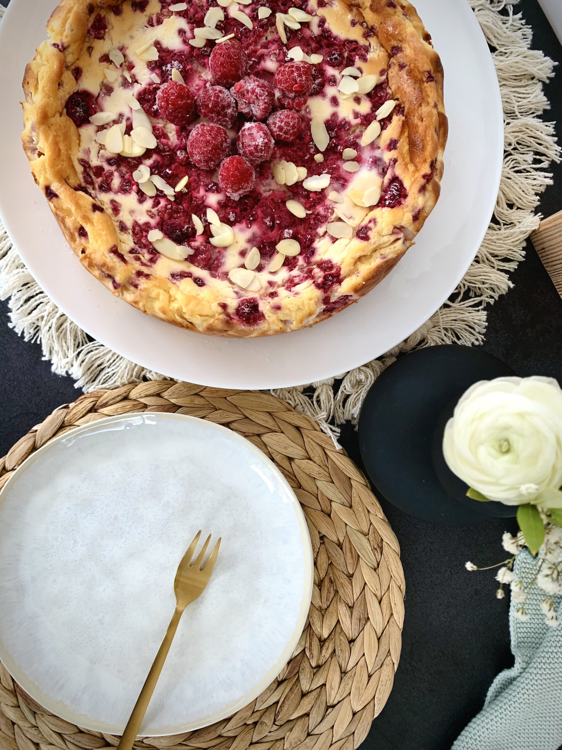 Beeren-Käsekuchen ohne Zucker