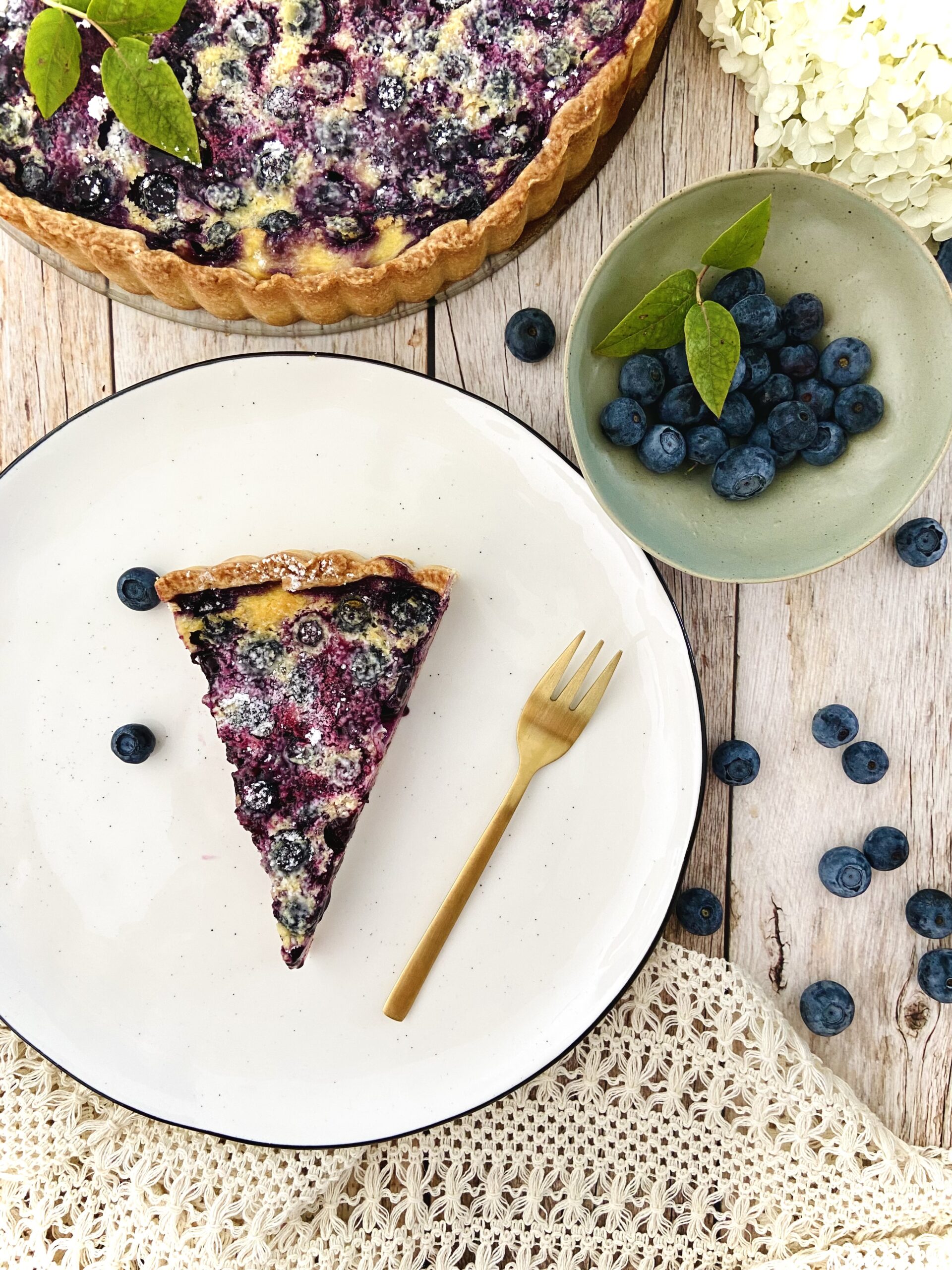 Heidelbeertarte ohne Zucker